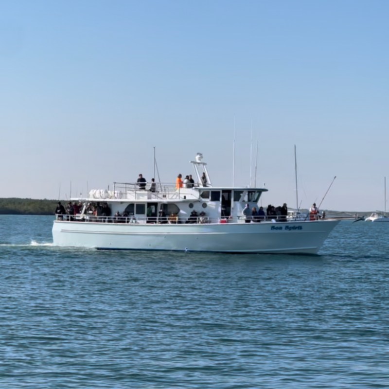 a small boat in a large body of water